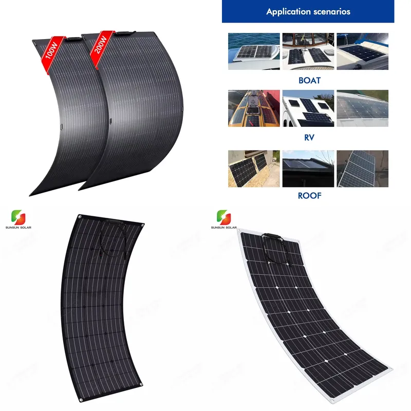 Solar Panel 200W - Panel Surya Fleksibel Perovskite OPV 50W