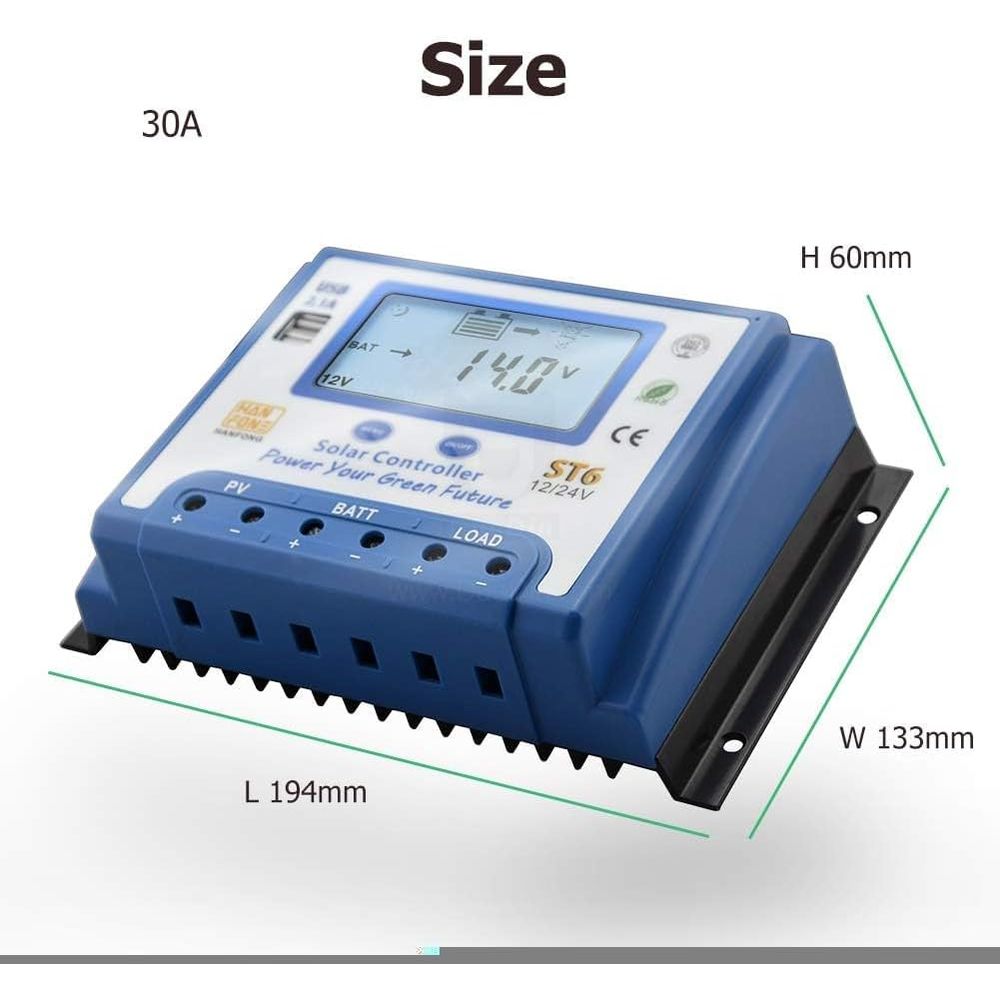 Pengontrol Pengisian Daya Sury - Charge Controller Solar ulasan dan harga