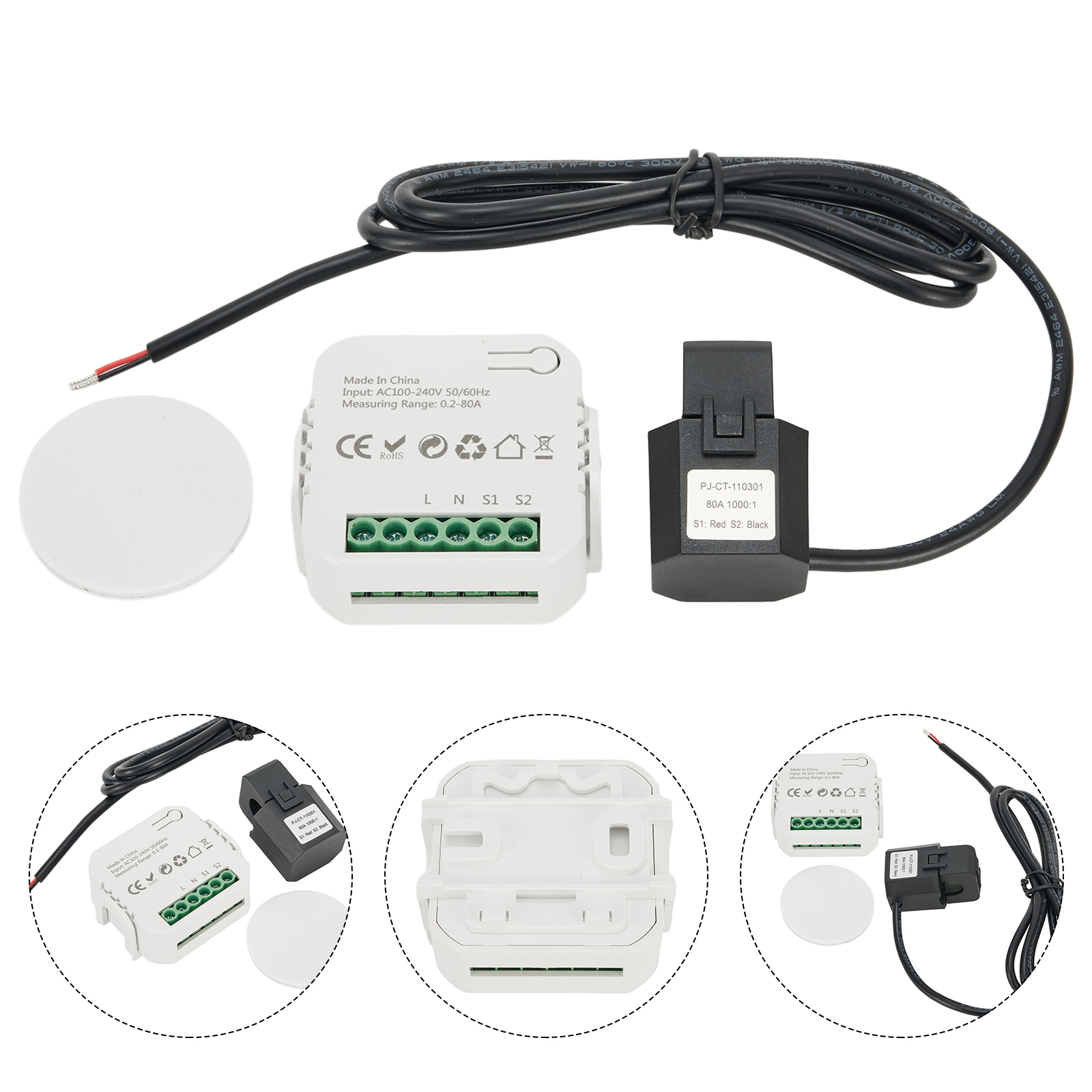 Untuk Tuya Untuk Smart Life WI - Energy Monitor Meter ulasan dan harga