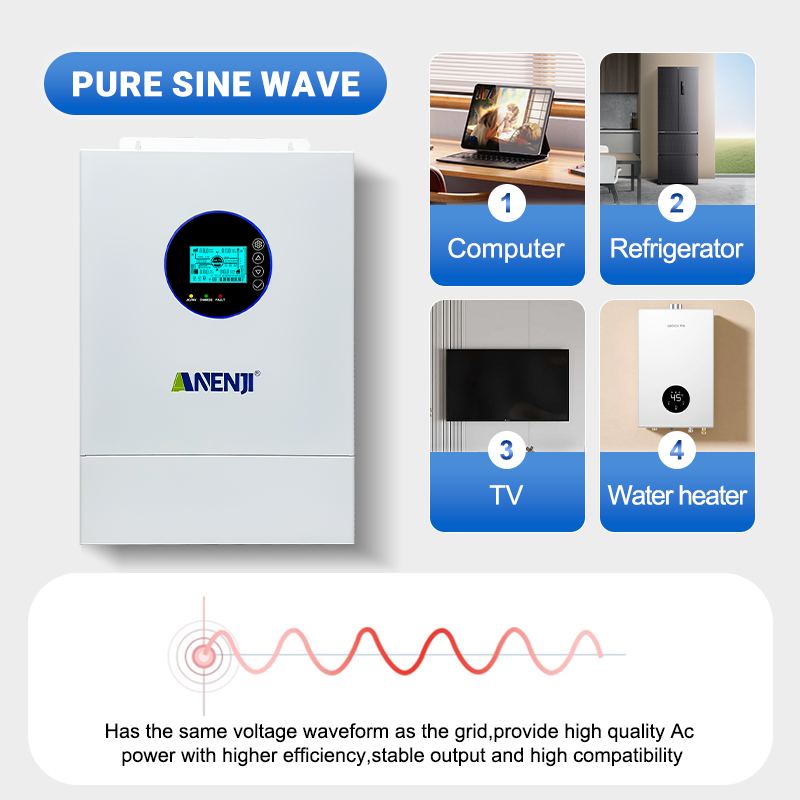 ANENJI 12KW Inverter Surya Hib - Charge Controller Solar ulasan dan harga
