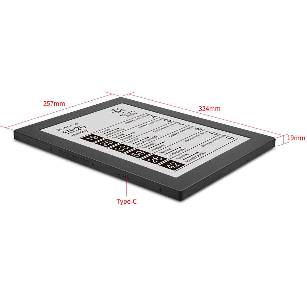 Layar E-paper 13,3 Inci Tenaga - Outdoor Power Station ulasan dan harga
